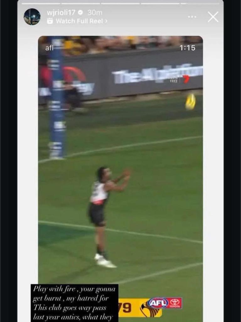 Port Forward's Fiery Critique of Hawthorn in Deleted Post