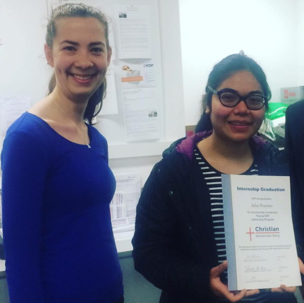 First YCDP Intern Graduates!